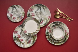 Hermia Juego de Cena Island de 24 Piezas Multicolor